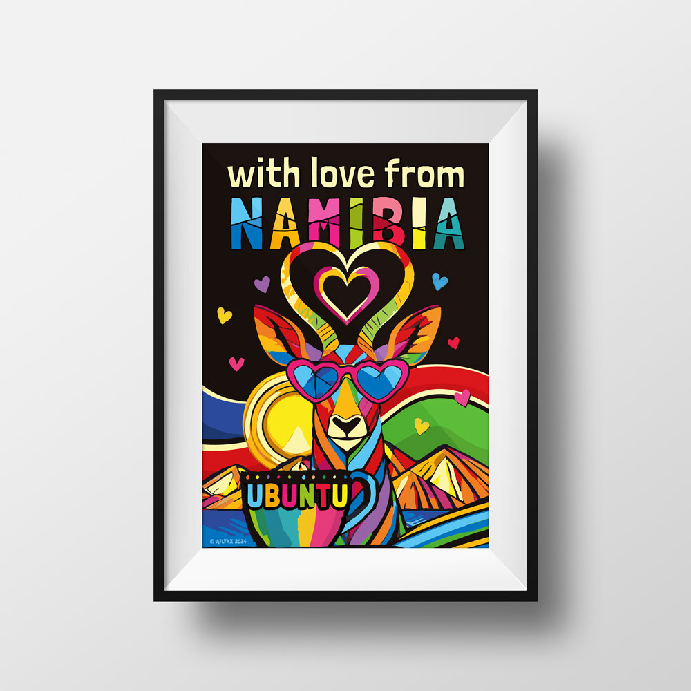 Ubuntu Coffee Poster with love from Namibia